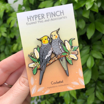 Cockatiels Enamel Pin
