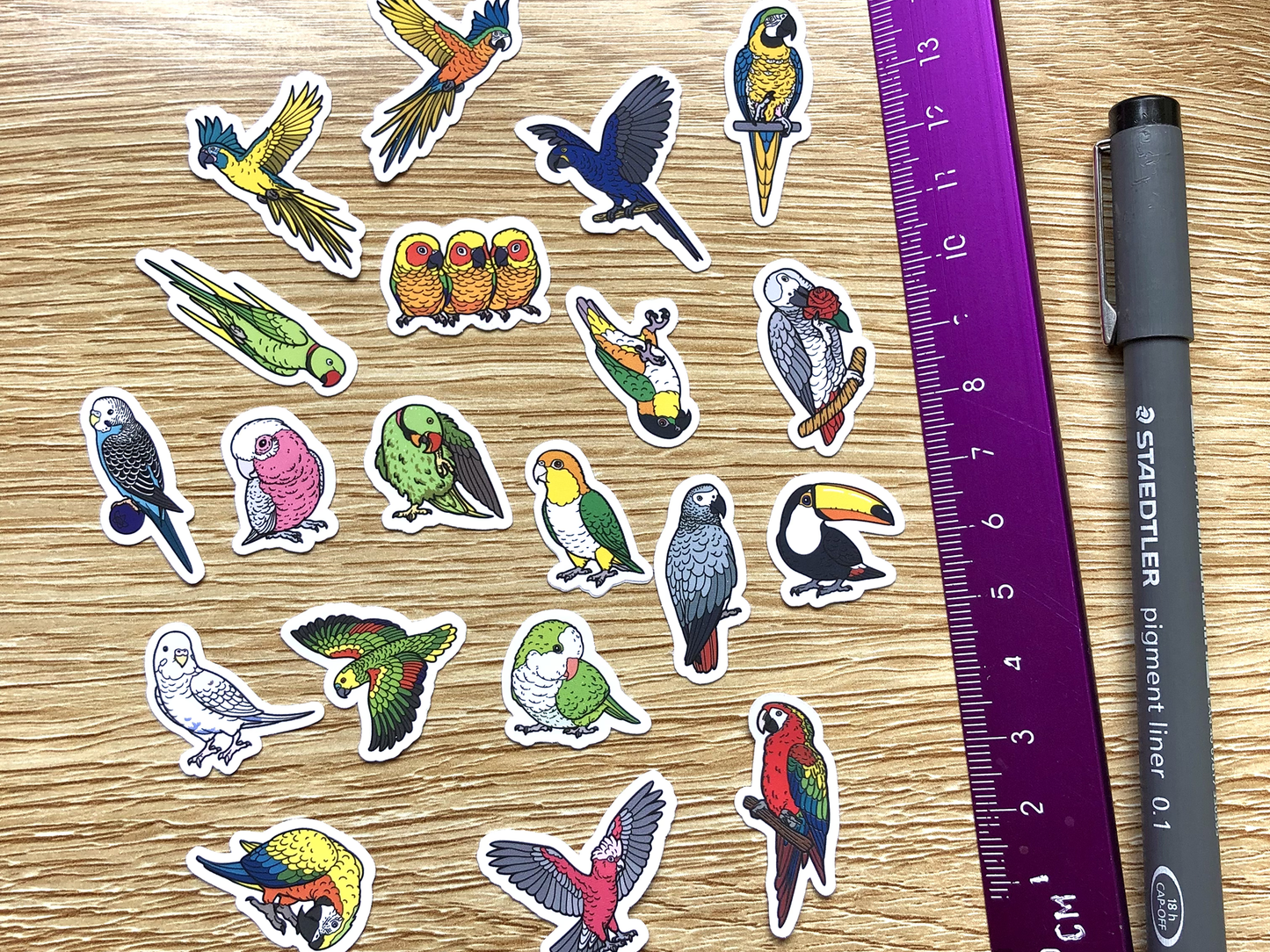 Hyper Finch x BirdTricks Mini Sticker Pack (20 pack)