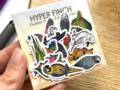 Hyper Finch x BirdTricks Mini Sticker Pack (20 pack)