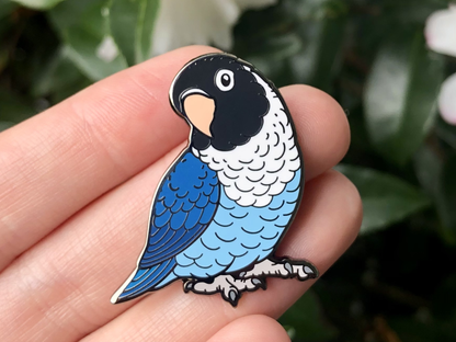 Masked Lovebird Enamel Pin