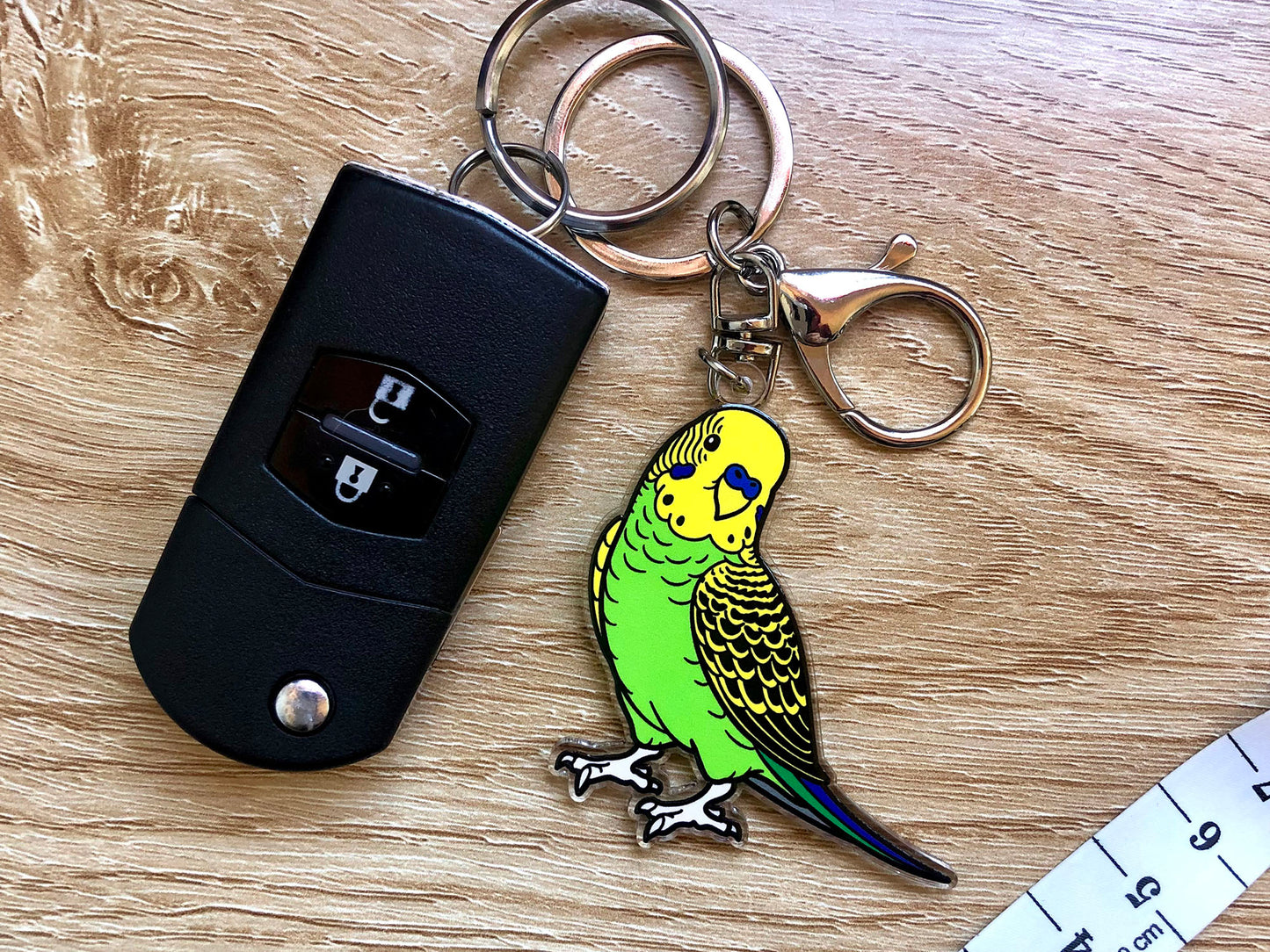 Budgie Keychain