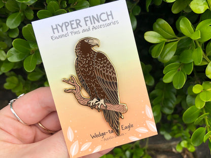 Wedge-tailed Eagle Enamel Pin (Gold Variant)