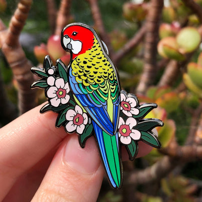 Eastern Rosella Enamel Pin