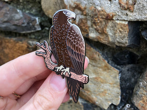 Wedge-tailed Eagle Hard Enamel Pin