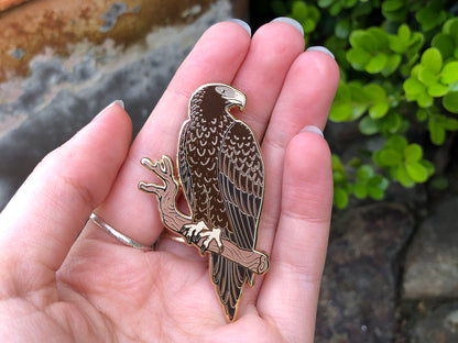 Wedge-tailed Eagle Enamel Pin (Gold Variant)