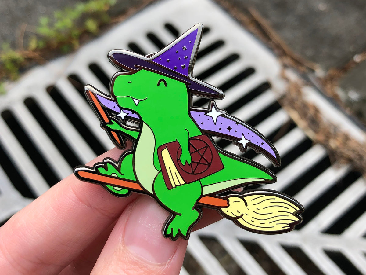Retrosaur Witching Enamel Pin