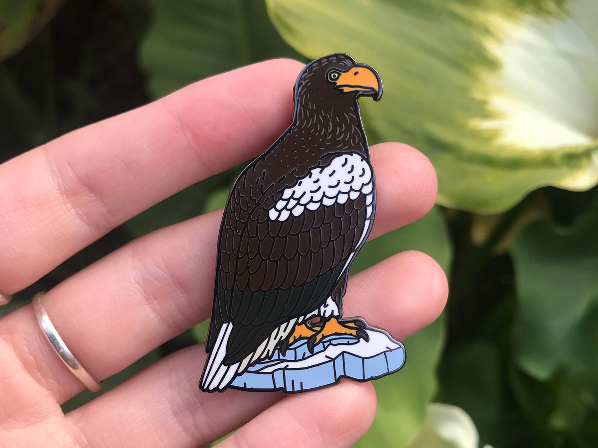 Steller's Sea Eagle Enamel Pin