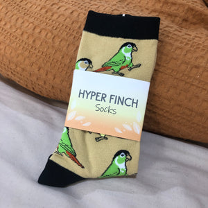 Green Cheek Conure Socks