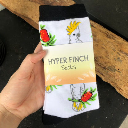 Sulphur-Crested Cockatoo Socks