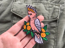 Load image into Gallery viewer, Major Mitchell&#39;s Cockatoo Embroided Iron on Patch