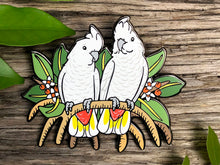Load image into Gallery viewer, Philippine / Red-vented Cockatoos Hard Enamel Pin
