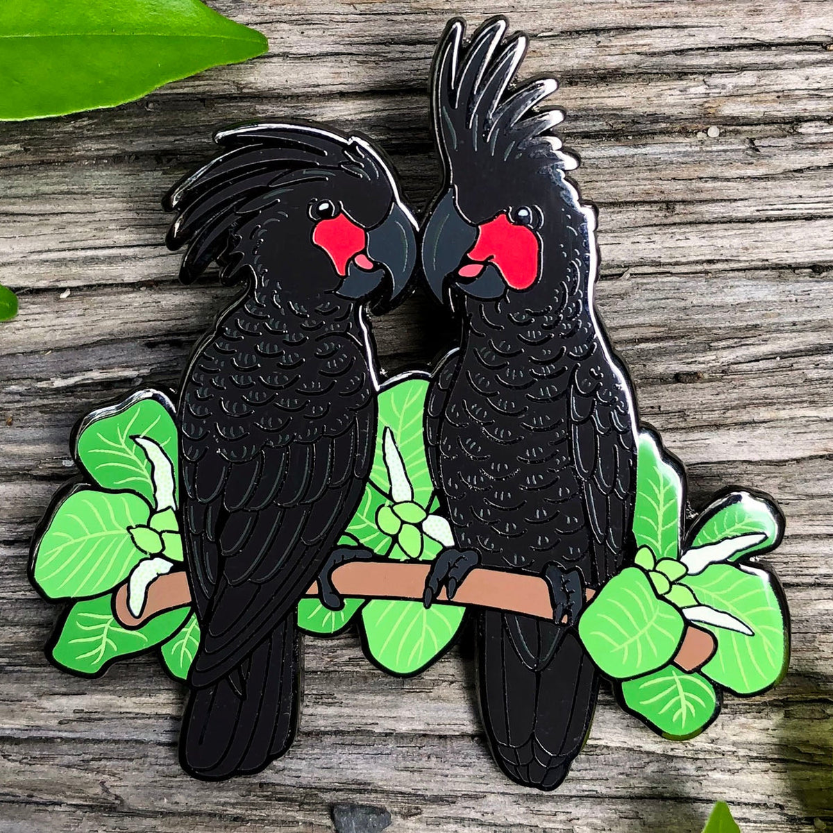 Palm Cockatoos Enamel Pin