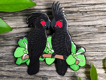 Load image into Gallery viewer, Palm Cockatoos Hard Enamel Pin