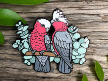 Load image into Gallery viewer, Galahs / Rose-breasted cockatoos Hard Enamel Pin