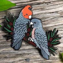 Load image into Gallery viewer, Gang-gang Cockatoos Hard Enamel Pin