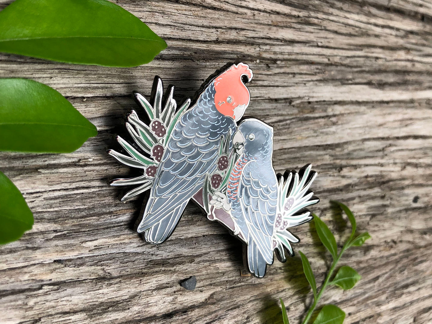 Gang-gang Cockatoos Enamel Pin