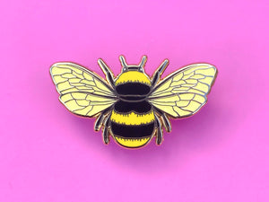 Bumblebee (Gold & Glitter) Hard Enamel Pin