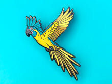 Load image into Gallery viewer, Jinx The Blue Throated Macaw Hard Enamel Pin