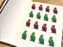 Load image into Gallery viewer, Mixed Eclectus Mini Sticker Pack (20 pack)