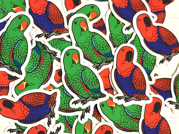 Mixed Eclectus Mini Sticker Pack (20 pack)