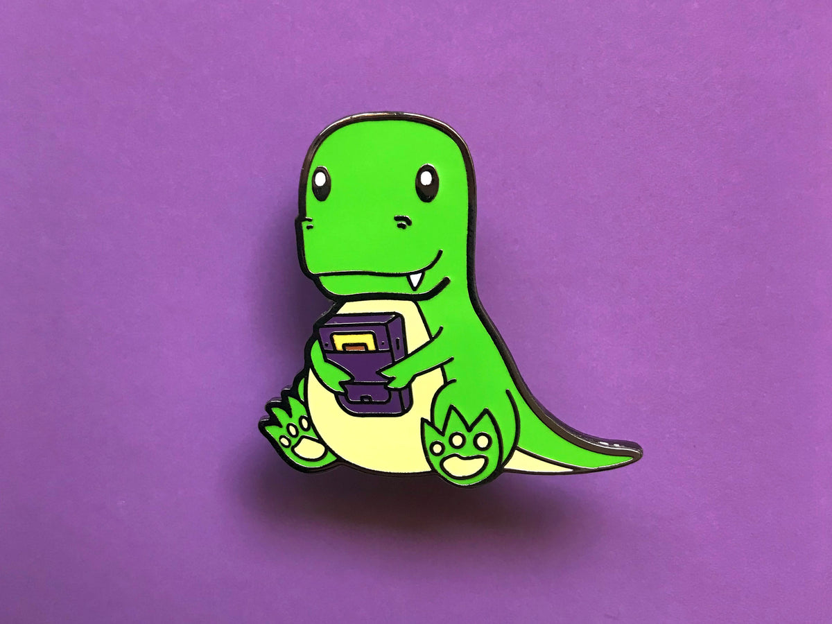 Retrosaur Gaming Enamel Pin