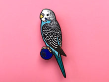 Load image into Gallery viewer, Blueberry The Budgerigar Hard Enamel Pin