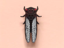 Load image into Gallery viewer, Redeye Cicada Hard Enamel Pin