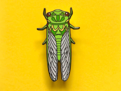 Green Grocer Cicada Enamel Pin