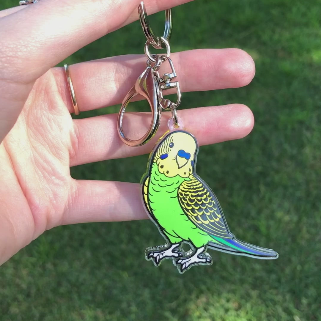 Budgie Keychain