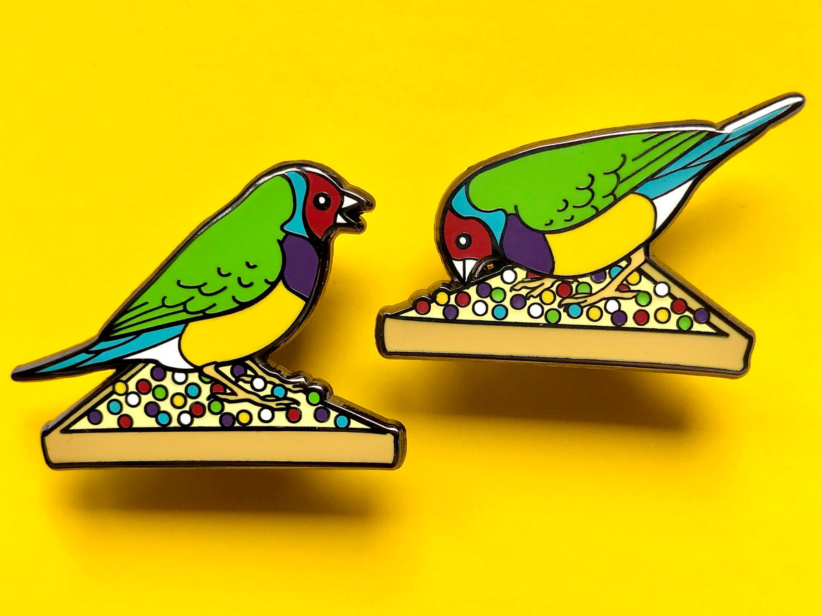 Finch Fairy Bread Fiesta Enamel Pin Set