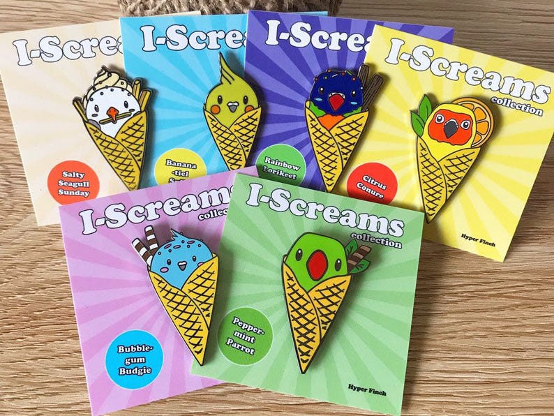 Salty Seagull Sundae I-Screams Enamel Pin