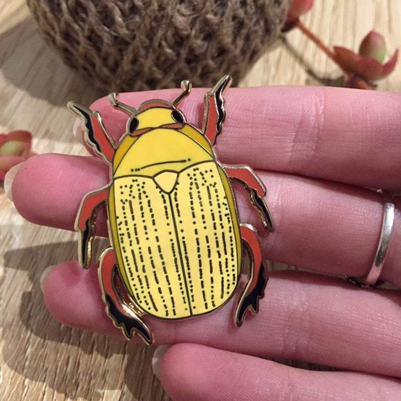 Christmas Beetle Enamel Pin