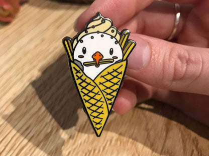 Salty Seagull Sundae I-Screams Enamel Pin