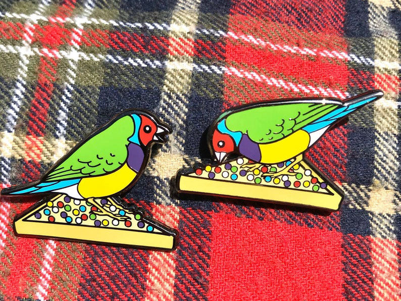 Finch Fairy Bread Fiesta Enamel Pin Set
