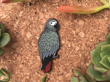 Load image into Gallery viewer, Cressi The Congo African Grey Hard Enamel Pin