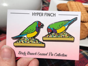Finch Fairy Bread Fiesta Hard Enamel Pin Set