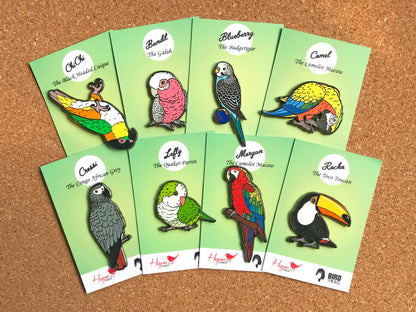 Comet The Camelot Macaw Enamel Pin