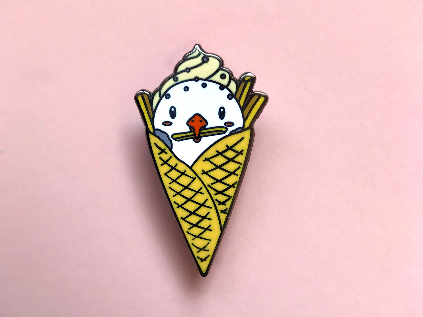 Salty Seagull Sundae I-Screams Enamel Pin